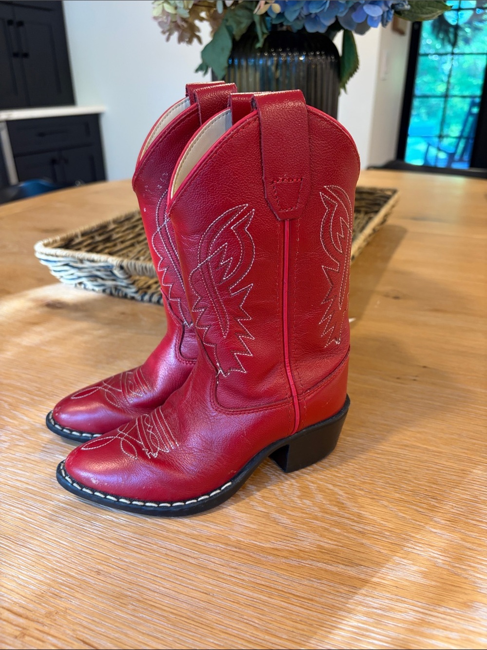 Girls Red western boot
